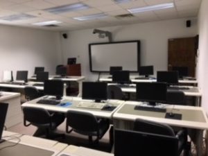 Pinnacle Training Center Room with Computer evansville in
